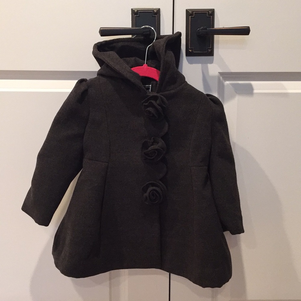 Girls hooded pea coat. Brand new!